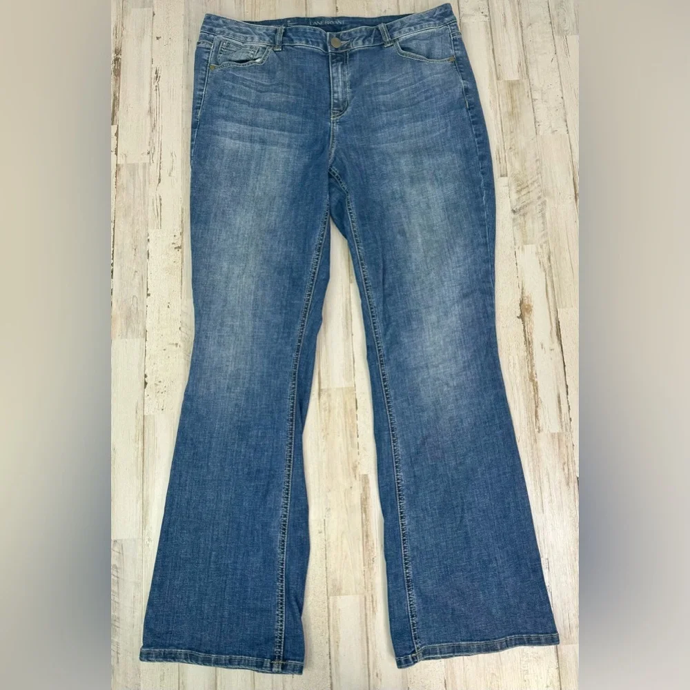 Lane Bryant Women’s Jeans Size 16R Boot Cut Genius Fit - Picture 1 of 10